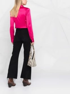 Dsquared2 chemise en satin à manches longues