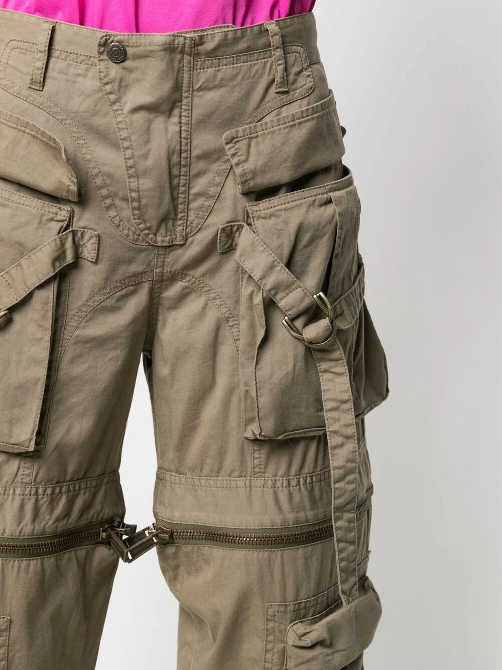 Dsquared2 Marchandise de première qualité Pantalon Aviator à fermeture zippée pantalons droits femme 7 Dsquared2 pantalon Aviator à fermeture zippée