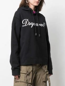 Promos Dsquared2 Hoodie à logo imprimé hoodies femme 9 Dsquared2 hoodie à logo imprimé