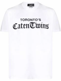 Dsquared2 t-shirt à slogan imprimé