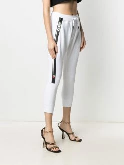 Dsquared2 pantalon de jogging crop à bande logo