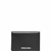 Dsquared2 porte-cartes pliant à logo imprimé