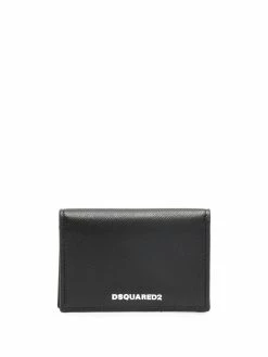 Dsquared2 porte-cartes pliant à logo imprimé