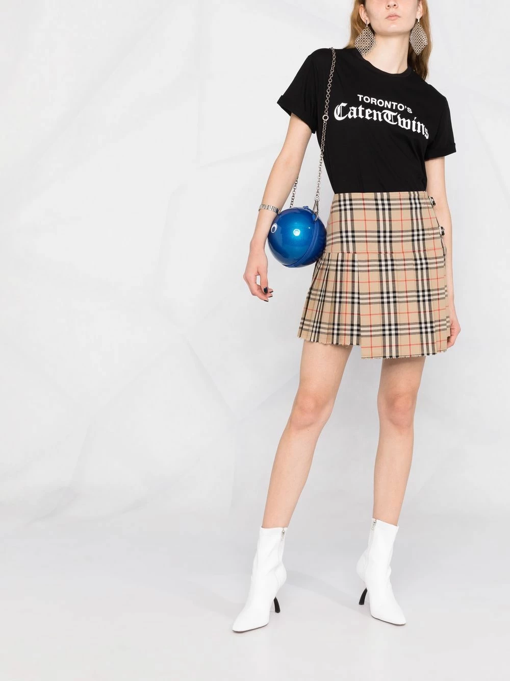 Faible Prix Dsquared2 T shirt à slogan imprimé t-shirts & jerseys femme 4 Dsquared2 t-shirt à slogan imprimé