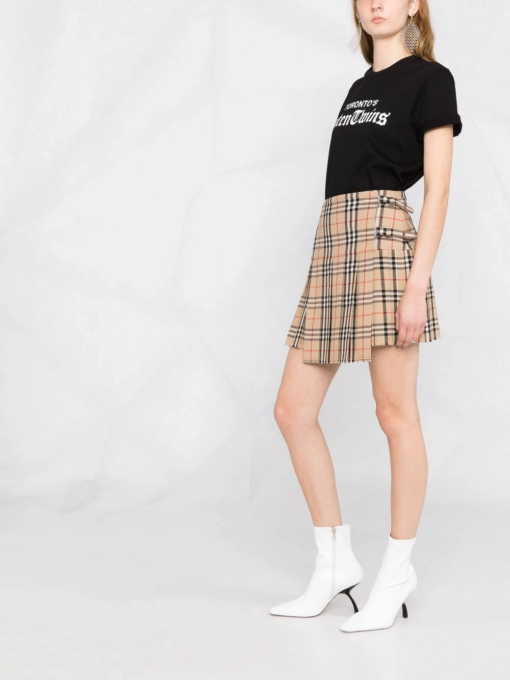 Faible Prix Dsquared2 T shirt à slogan imprimé t-shirts & jerseys femme 8 Dsquared2 t-shirt à slogan imprimé