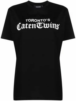 Dsquared2 t-shirt à slogan imprimé