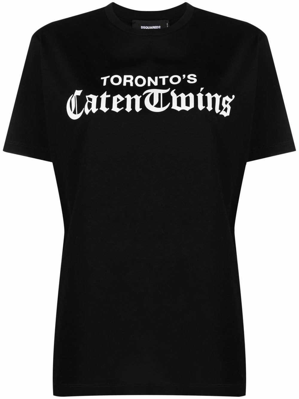 Faible Prix Dsquared2 T shirt à slogan imprimé t-shirts & jerseys femme 3 Dsquared2 t-shirt à slogan imprimé