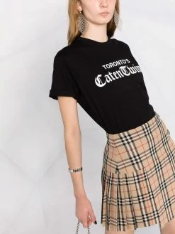 Faible Prix Dsquared2 T shirt à slogan imprimé t-shirts & jerseys femme 12 Dsquared2 t-shirt à slogan imprimé