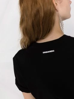 Faible Prix Dsquared2 T shirt à slogan imprimé t-shirts & jerseys femme 10 Dsquared2 t-shirt à slogan imprimé