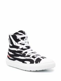 Dsquared2 baskets montantes à imprimé zèbre