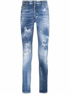 Dsquared2 jean Cool Guy skinny à effet usé