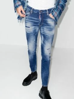 Dsquared2 jean Skater à effet usé