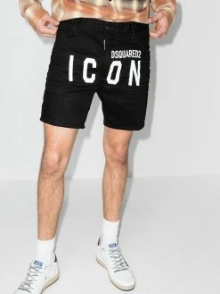 Dsquared2 short en jean à logo Icon