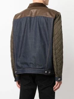 Dsquared2 veste en jean à design à empiècements