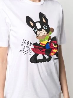 Dsquared2 t-shirt à motif Pug