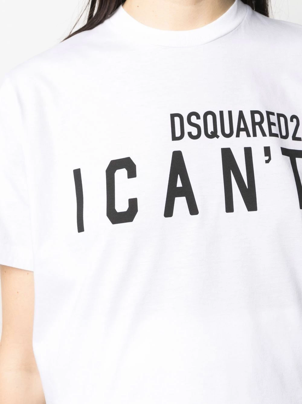 Dsquared2 Réduction T shirt à slogan I Can't imprimé t-shirts & jerseys femme 7 Dsquared2 t-shirt à slogan I Can't imprimé
