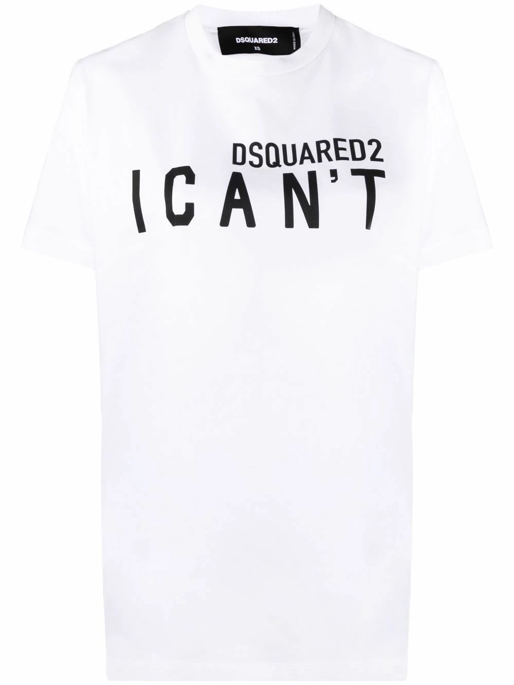 Dsquared2 Réduction T shirt à slogan I Can't imprimé t-shirts & jerseys femme 3 Dsquared2 t-shirt à slogan I Can't imprimé