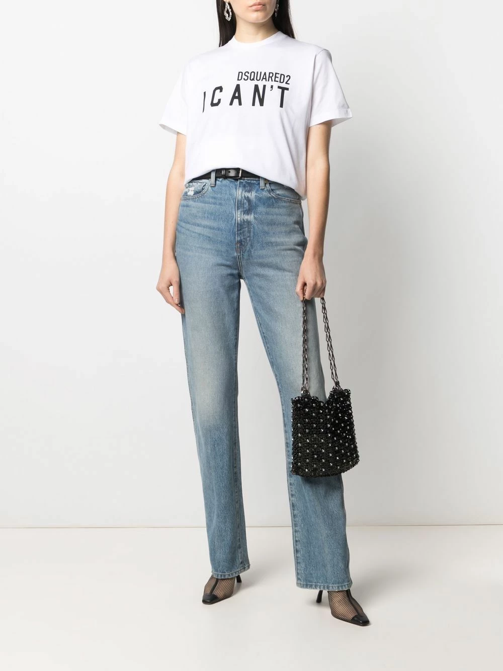 Dsquared2 Réduction T shirt à slogan I Can't imprimé t-shirts & jerseys femme 4 Dsquared2 t-shirt à slogan I Can't imprimé