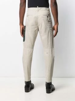 Dsquared2 Pas Cher Pantalon court à détail de patch pantalons courts homme 12 Dsquared2 pantalon court à détail de patch