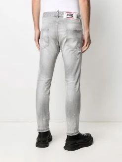 Dsquared2 Bas Prix Jean skinny à détails de patchs jeans skinny homme 12 Dsquared2 jean skinny à détails de patchs