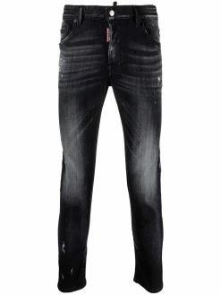 Dsquared2 jean skinny à effet usé