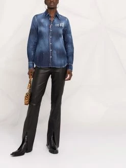 Dsquared2 short en jean à logo brodé