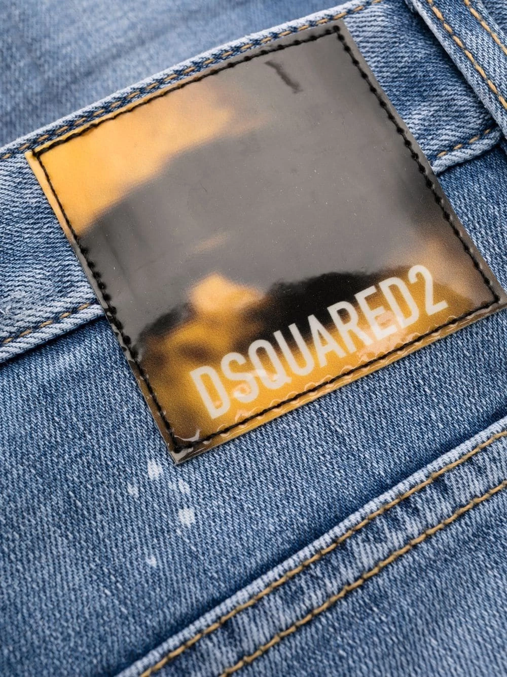 Dsquared2 Un Tarif Préférentiel Jean skinny à effet taches de peinture jeans skinny homme 8 Dsquared2 jean skinny à effet taches de peinture