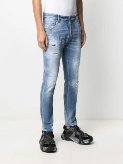Dsquared2 Un Tarif Préférentiel Jean skinny à effet taches de peinture jeans skinny homme 11 Dsquared2 jean skinny à effet taches de peinture