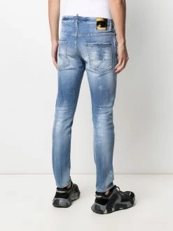 Dsquared2 Un Tarif Préférentiel Jean skinny à effet taches de peinture jeans skinny homme 12 Dsquared2 jean skinny à effet taches de peinture