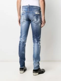 Dsquared2 jean Skater slim à effet usé