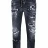 Dsquared2 jean court à effet usé