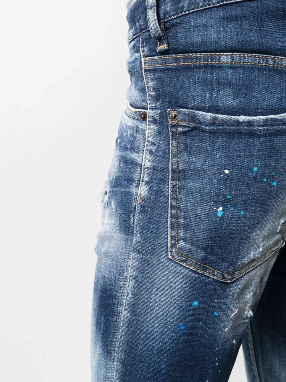 Dsquared2 Jean Cool Guy slim à effet usé Garantie De Qualité 100% jeans slim homme 7 Dsquared2 jean Cool Guy slim à effet usé