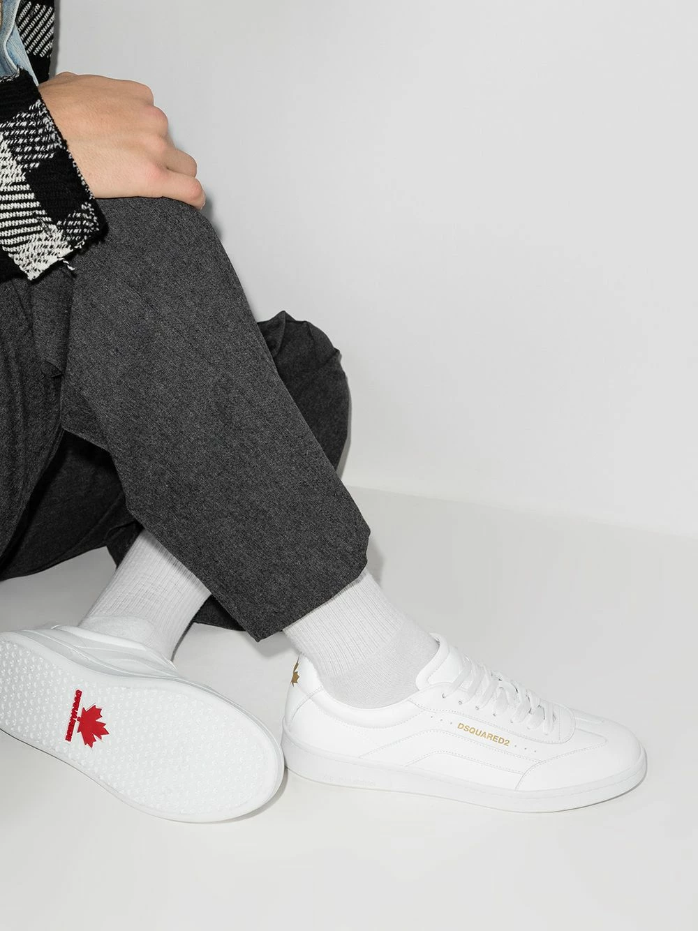 Qualité absolue Dsquared2 Baskets à logo imprimé baskets basses homme 5 Dsquared2 baskets à logo imprimé