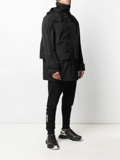 Dsquared2 manteau mi-long à logo imprimé