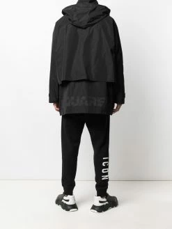 Dsquared2 manteau mi-long à logo imprimé