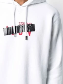 Dsquared2 Hoodie à bande logo Prix Malin hoodies homme 11 Dsquared2 hoodie à bande logo