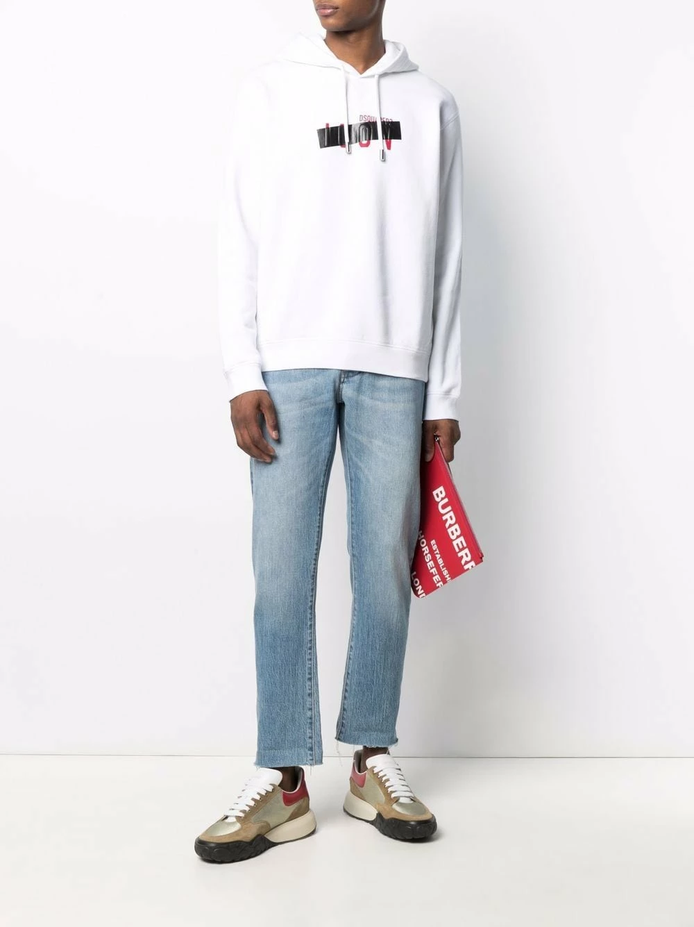 Dsquared2 Hoodie à bande logo Prix Malin hoodies homme 4 Dsquared2 hoodie à bande logo