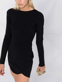 Dsquared2 robe en maille à ourlet festonné