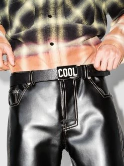 Dsquared2 ceinture en cuir à plaque Cool