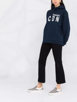 Prix Légers Dsquared2 Hoodie à logo Icon imprimé hoodies femme 11 Dsquared2 hoodie à logo Icon imprimé