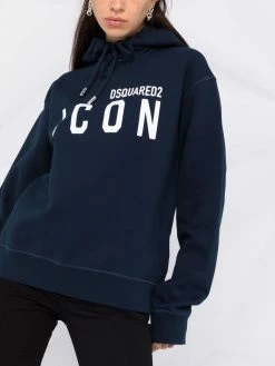 Prix Légers Dsquared2 Hoodie à logo Icon imprimé hoodies femme 12 Dsquared2 hoodie à logo Icon imprimé