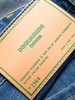 Dsquared2 jean court à effet usé