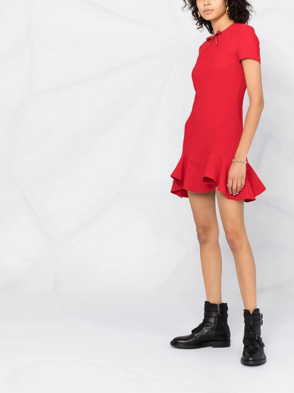 Dsquared2 Robe volantée à manches courtes Meilleur Prix Garanti robes de jour femme 8 Dsquared2 robe volantée à manches courtes