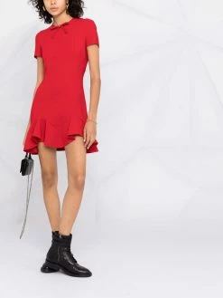 Dsquared2 robe volantée à manches courtes