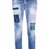 Dsquared2 jean court à effet usé