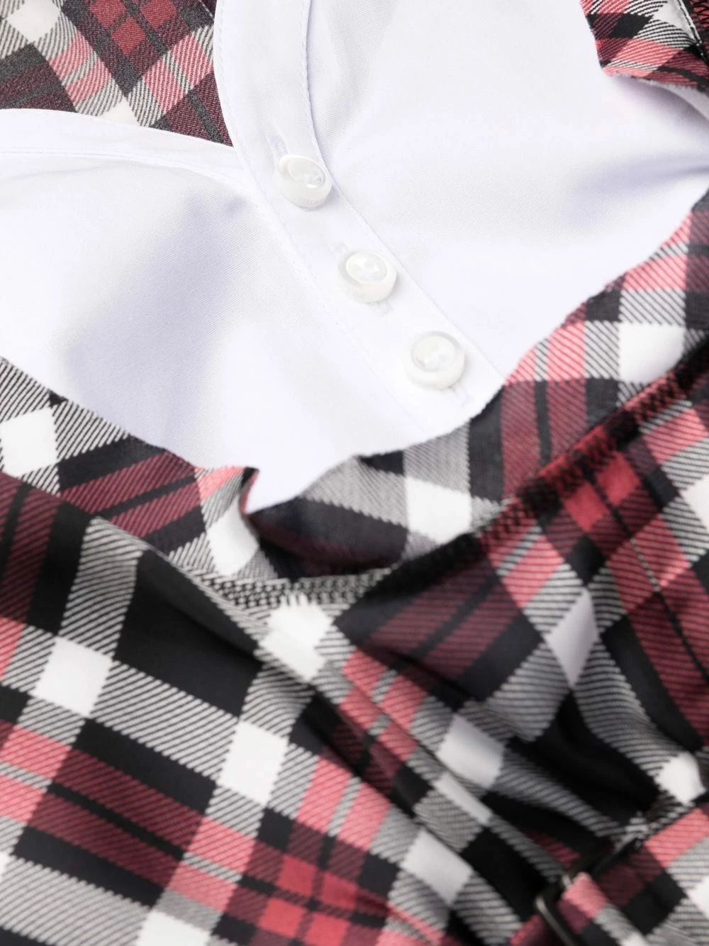 Dsquared2 Robe superposée à carreaux Madras Prix Allégé robes de jour femme 10 Dsquared2 robe superposée à carreaux Madras