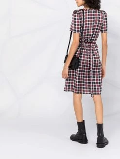 Dsquared2 Robe superposée à carreaux Madras Prix Allégé robes de jour femme 13 Dsquared2 robe superposée à carreaux Madras