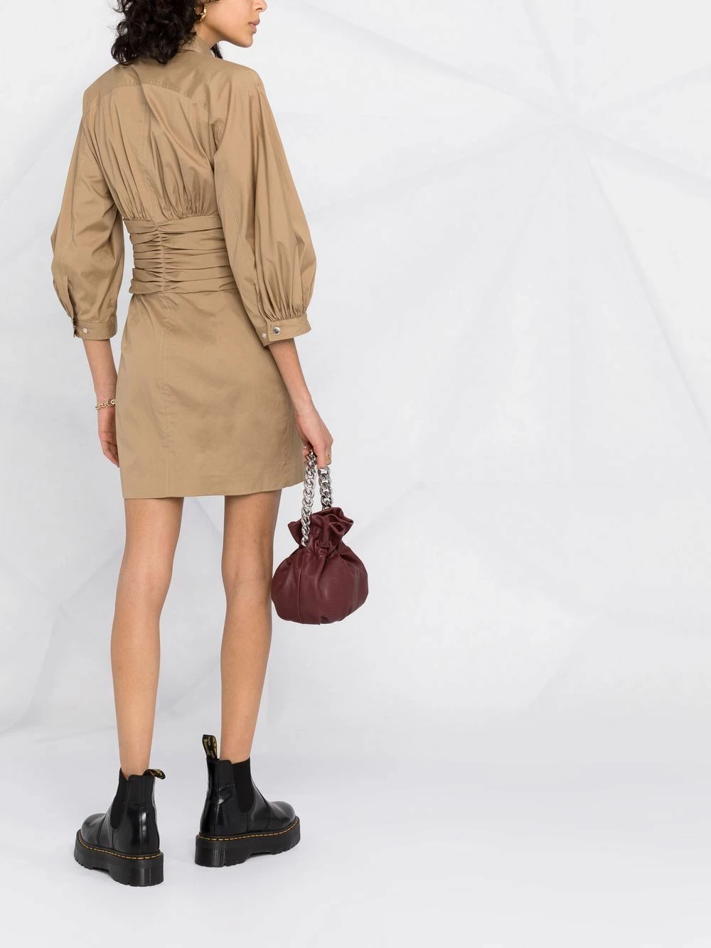 Dsquared2 Robe chemise à fronces Marchandise de première qualité robes de jour femme 6 Dsquared2 robe-chemise à fronces