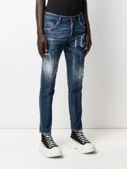 Dsquared2 jean ICON à effet taches de peinture
