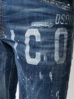 Dsquared2 jean ICON à effet taches de peinture
